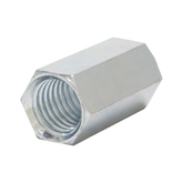 Cople hexagonal roscado cuerda maquina galvanizado de 6.5 mm (1/4")